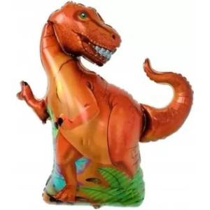 GoDan Балон от фолио с динозавър T-Rex, оранжев - 66 x 59 cm