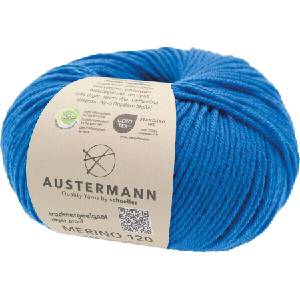 Austermann Merino 120 97613-160 Blue Плетива прежда (97613-160)