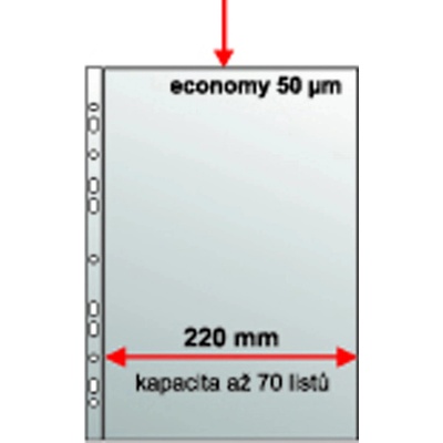 Karton P+P A4 50 mikrónov economy maxi extra široké 50 ks