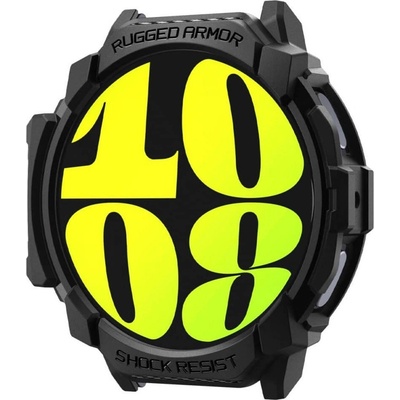 Spigen Калъф за Samsung Watch 7 44 mm, Spigen Rugged Armor Case, Черен (ACS08337)