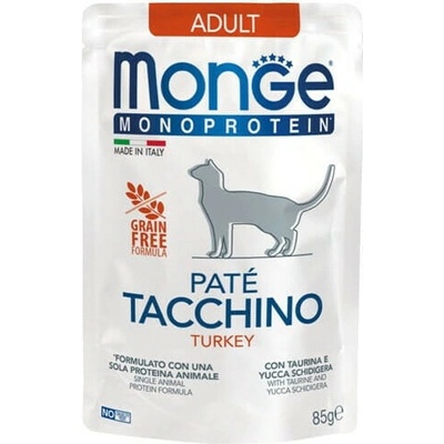 Monge Monoprotein Adult Cat Paté Turkey 85 g