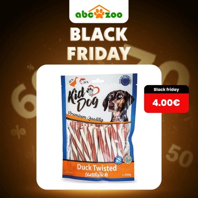 KidDog Kačací sendvič s treskou krútený 250 g