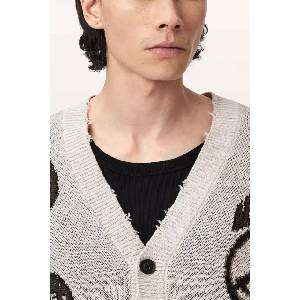 AllSaints жилетка мъжка от памук BRAM CARDIGAN (M004KF)