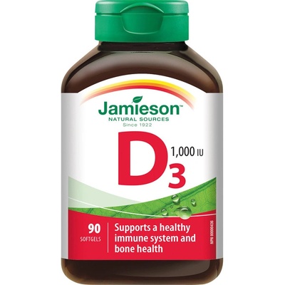 Jamieson Vitamín D 3 1000 IU 90 kapsúl