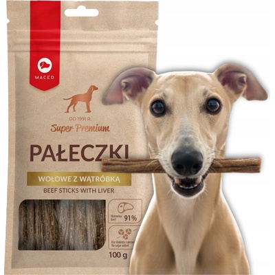 Maced Super Premium hovädzie tyčinky s pečeňou pre psa 100 g