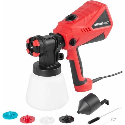 Pištoľ na farbu Strend Pro, striekacia, s nádobkou, 600 W, 22 KPa, 1000 ml