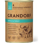 Grandorf Buffalo & Turkey Adult - Хипоалергенна мокра храна за кучета с биволско месо и пуешко 400 гр