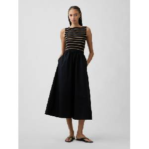 GAP Миди рокля с джобове GAP GAP | Cheren | ЖЕНИ | XXS - zoot - 102,45 лв
