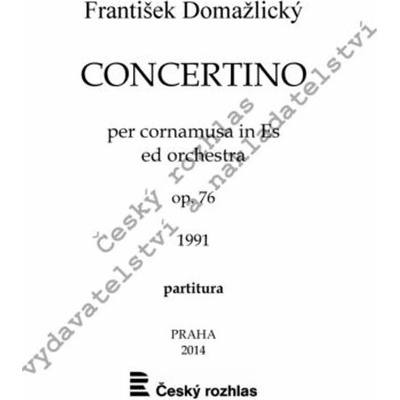 Concertino pro dudy in es a orchestr op. 76