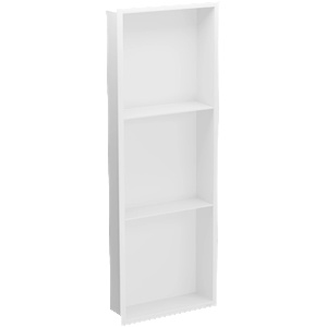 Mexen X-Wall-R ниша с корниз и рафт 90 x 30 см, бяла - 1920903010S (1920903010S)