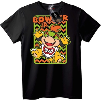 NOONEBRAND Тениска с Bowser Jr. Pixel Art - L, White