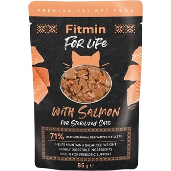 Fitmin For Life cat sterilized salmón 85 g