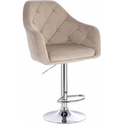 LuxuryForm Design Andora Velur na striebornom tanieri latte
