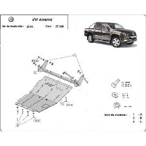 Scut Motor - Румъния Метална кора под двигател volkswagen amarok от 2010 (73804)