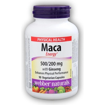 Webber Naturals Maca with Ginseng 500/200 mg 90 ks