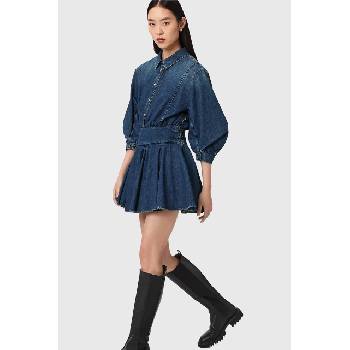 AllSaints разкроена рокля от деним ARLO (W015DE)