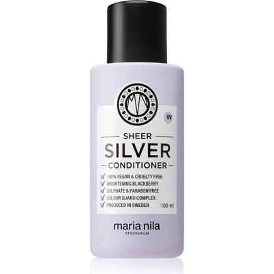 Maria Nila Sheer Silver Conditioner хидратиращ балсам, неутрализиращ жълтеникавите оттенъци без сулфати 100ml