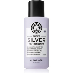 Maria Nila Sheer Silver Conditioner хидратиращ балсам, неутрализиращ жълтеникавите оттенъци без сулфати 100ml