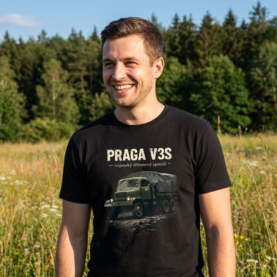 Striker Tričko Praga V3S Black Černá