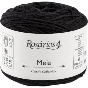 Rosários 4 Meia 11 Black Плетива прежда (7081601101)