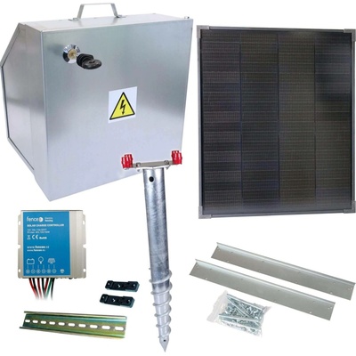 Basic sada solární ohradník - Kompletní bezpečnostní schránka + konzole a panel 40 W