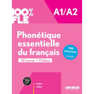 100% FLE - Phonétique essentielle du français A1/A2 - livre + didierfle. app | Chanèze Kamoun, Delphine Ripaud (2023)