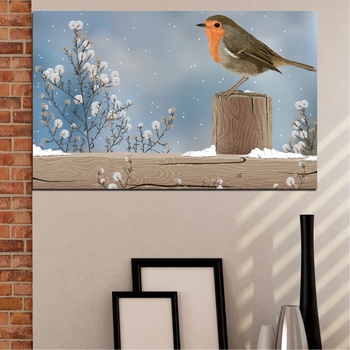 Vivid Home Декоративни панели Vivid Home от 1 част, Птици, PVC, 35x25 см, №0410