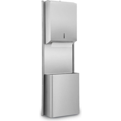 Dayco Диспенсър за кърпи Dayco, с кош, 35 х 15 х 100 cm, инокс (5050100119)