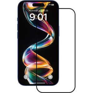 Anank Протектор за iPhone 15 - ANANK - 2.5D стъклен протектор за екран (опаковка от 10 броя) - Черен