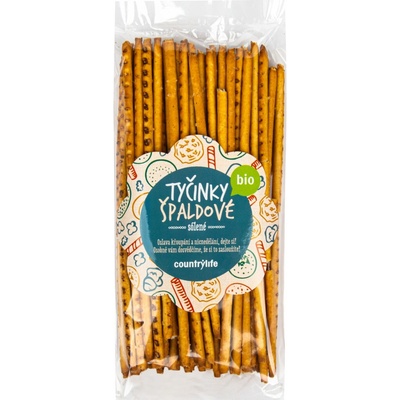 Country Life Bio Tyčinky špaldové solené 150 g