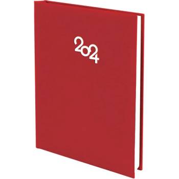 Бележник с дати А5 книговинил 168 листа Червен (2011016-07-42013)