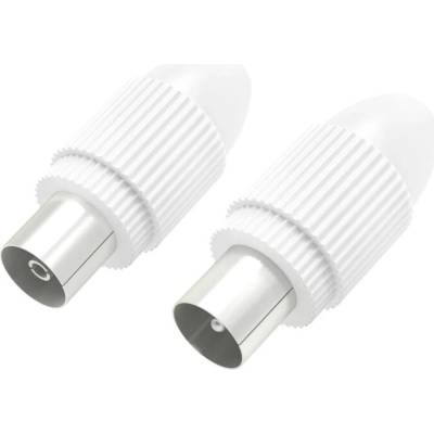 HAMA Set konektorov koax vidlica+zásuvka IEC rovná - 00205212