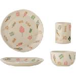 Bloomingville Детски съдове Sweets бежови 4 части (82062684)