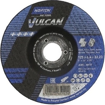 Klingspor Brusný kotouč 125 x 6 x 22,2 mm 188466