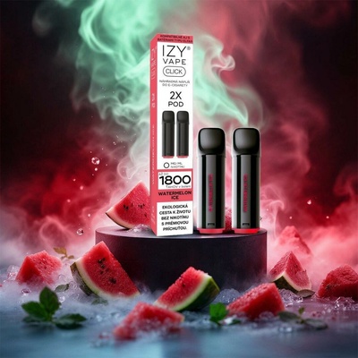 IZY VAPE IZY CLICK 2x2ml Watermelon Ice 0 mg Black