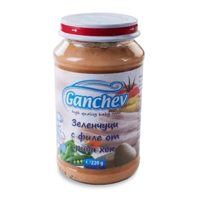 Ганчев пюре Зеленчуци с филе от риба хек