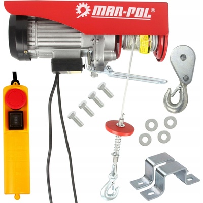Elektrický lanový naviják Mar-Pol 400/800 kg 12 m 1300 W