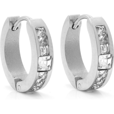 BRUNOshop.cz Náušnice kroužky s kamínky S2926