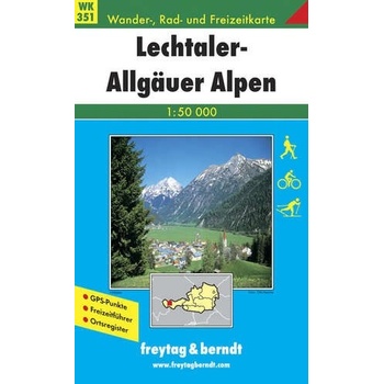 Freytag & Berndt Wander-, Rad- und Freizeitkarte Lechtaler Alpen, Allgäuer Alpen