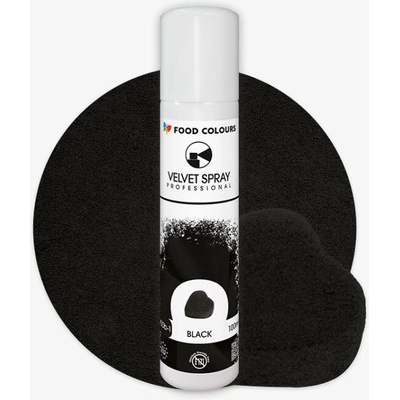 Food Colours zamatový sprej Black 100 ml