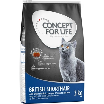 Concept for Life British Shorthair Adult Vylepšená receptúra! 3 x 3 kg