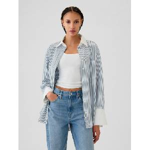 GAP Пепелява овърсайз голяма риза GAP GAP | Sin | ЖЕНИ | XS