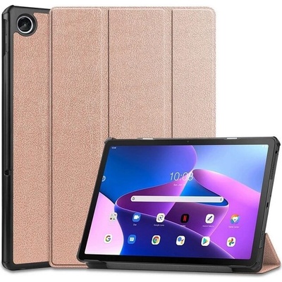 Tech-Protect Калъф за Lenovo Tab M10 Plus 3rd 10.6, Tech-Protect Tri-Fold Leather Case, Розов (9589046922602)
