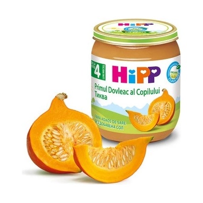 Hipp БИО пюре Тиква 4м+ 125г
