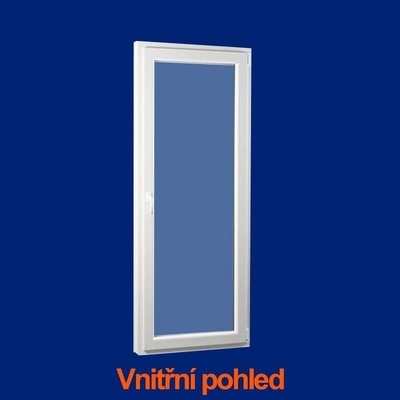 DOMO-OKNA Balkonové dveře jednokřídlé bílé pravé 70 x 200 cm