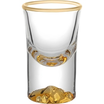 HARAHU Кристална чашка за ракия LU-35406 - Златен / 15ml KP35406 (LU-35406)