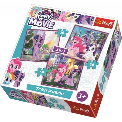 Trefl 34823 My little Pony 3v1 20 36 50 dílků
