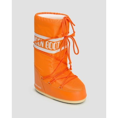 Moon Boot Oranžové snehule Icon Nylon