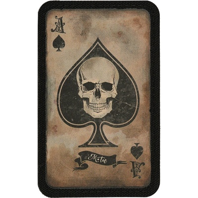 Nášivka M-Tac Ace Of Spades Skull - coyote-černá