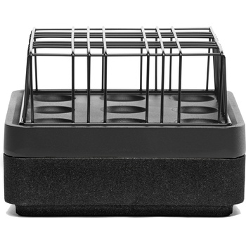 Born in Sweden Свещник Stumpastaken S черен алуминий с решетка и поставка (7340170-5-8)